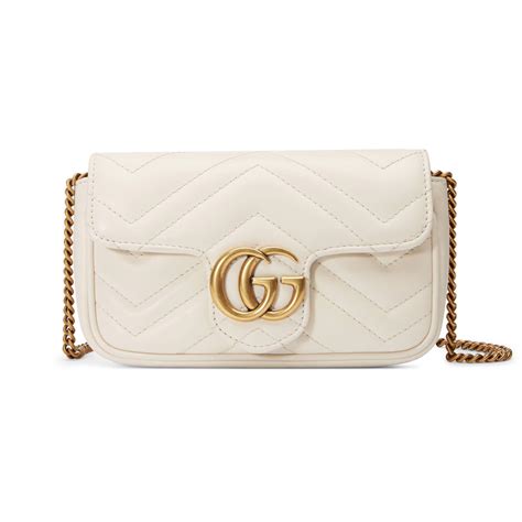 gucci quilted leather small shoulder bag white|Gucci textured leather shoulder bag.